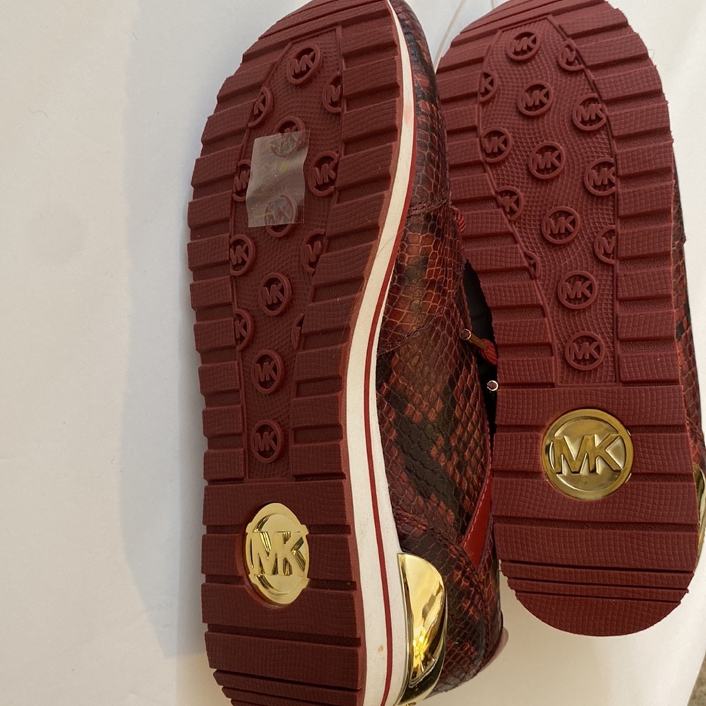 Michael kors snakeskin billy trainer sneakers 6.5 NWT - Picture 6 of 6
